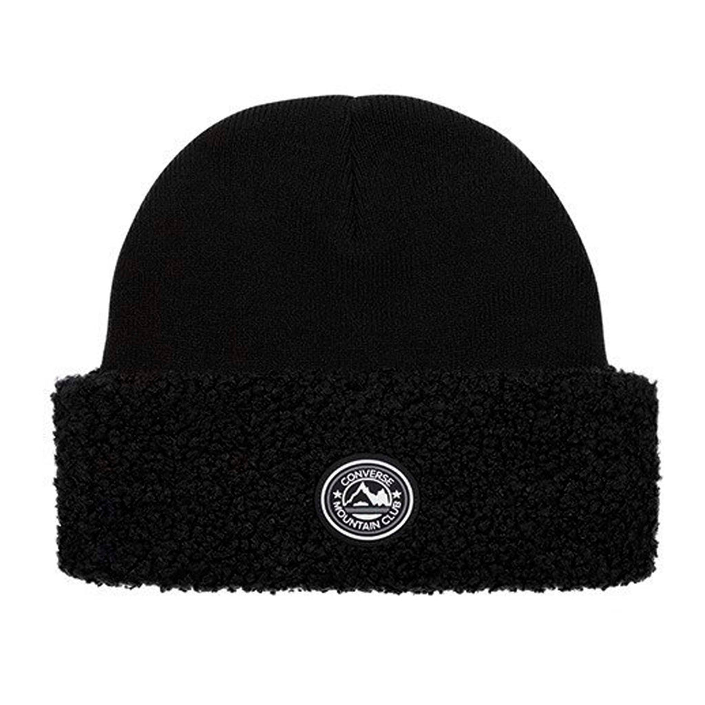 Converse Mountain Club Sherpa Mens Black Beanie