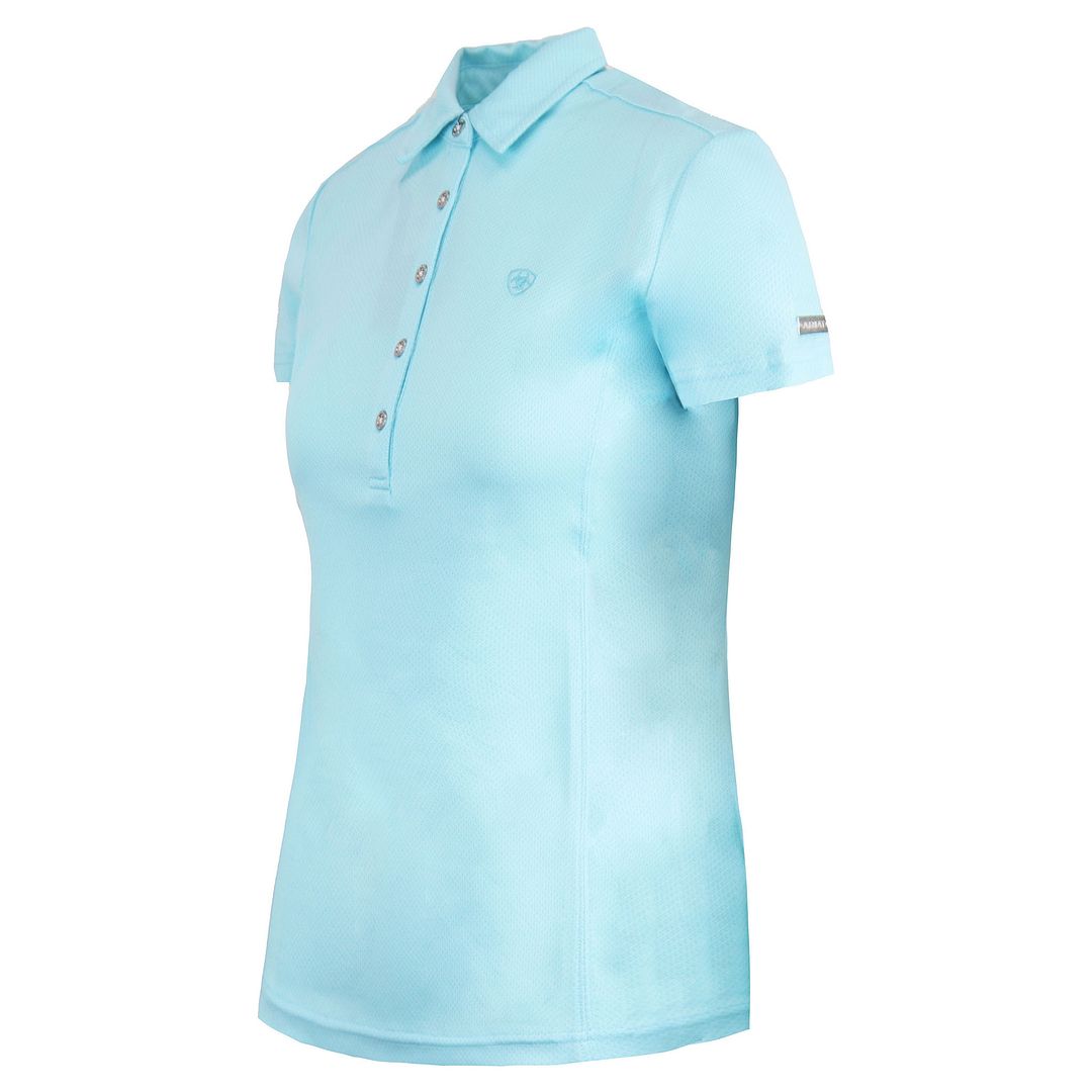 Ariat Talent Womens Light Blue Polo Shirt