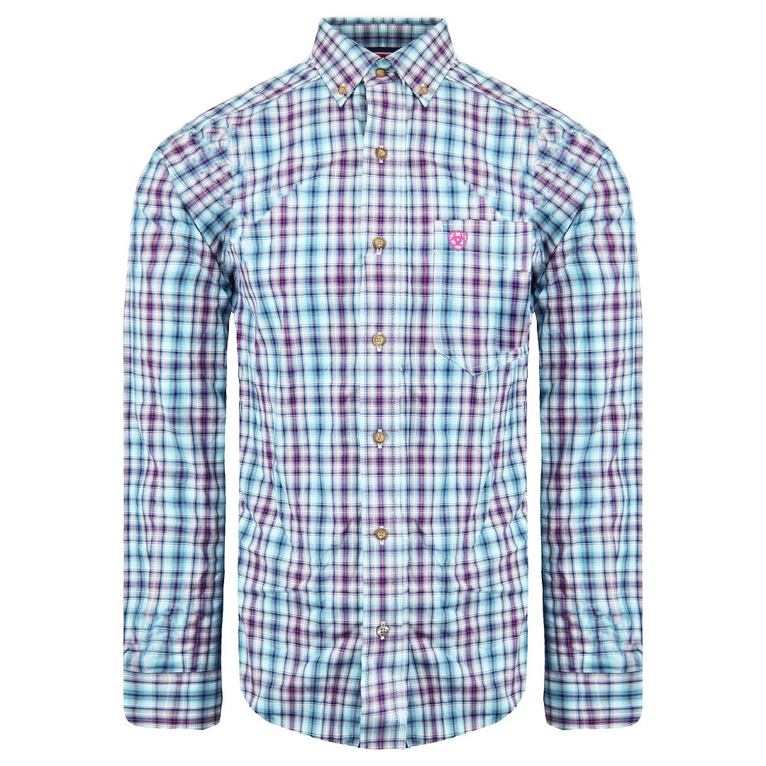 Ariat Hawken Mens Blue Shirt