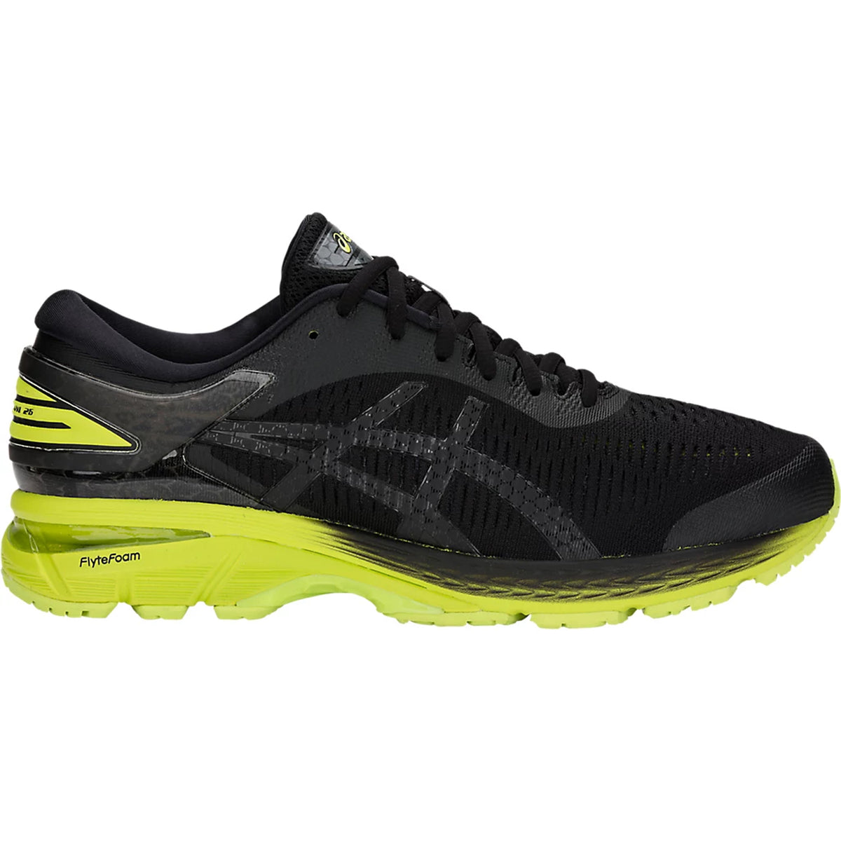 Asics Gel-Kayano 25 Mens Black Running Trainers