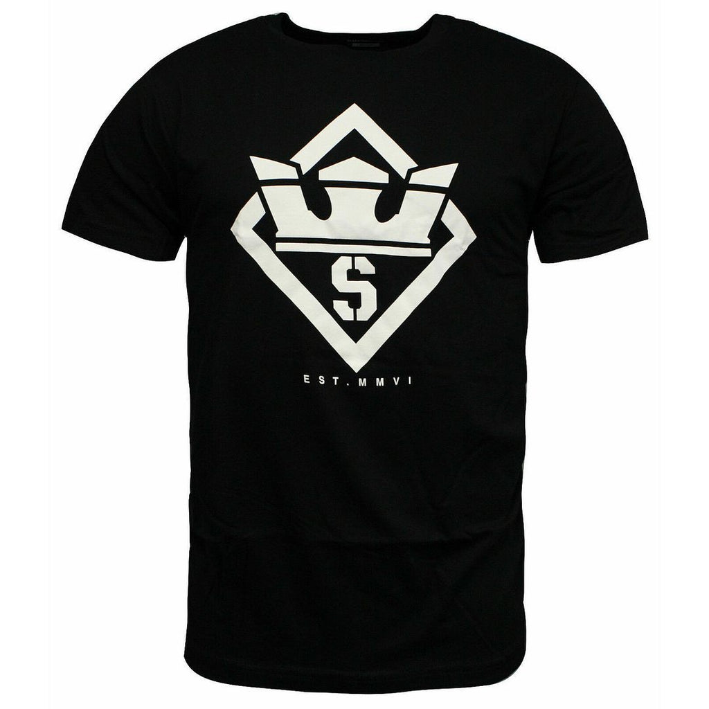 Supra Stencil Mens Black T-Shirt