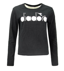 Diadora Logo Womens Black Top