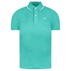 Sergio Tacchini Iconic Stripe Mens Blue/White Polo Shirt