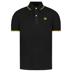 Sergio Tacchini Iconic Mens Black Polo Shirt