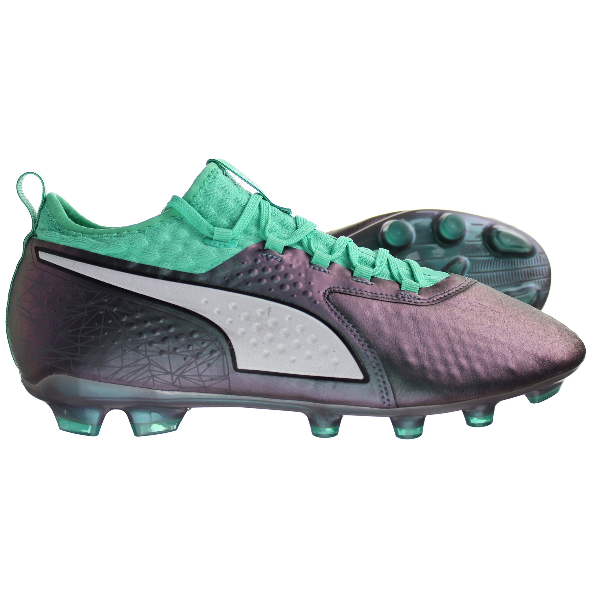 Puma One 2 IL Shift Mens Purple/Green Football Boots