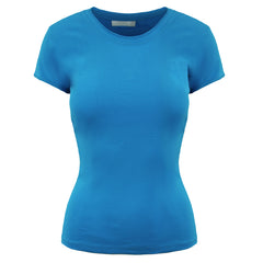 Champion Plain Womens Blue T-Shirt