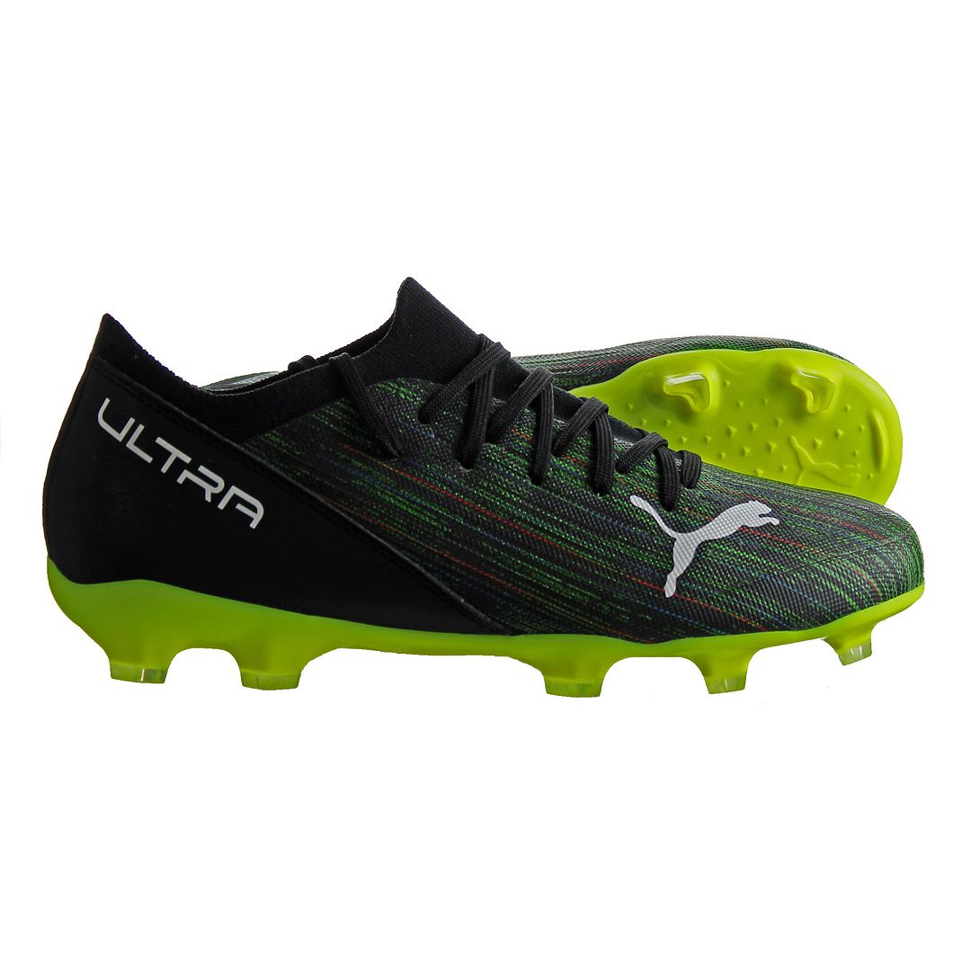 Puma Ultra 3.2 FG/AG Black Kids Football Boots