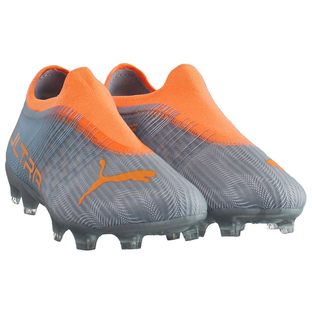 Puma Ultra 3.4 FG/AG JR Silver Kids Football Boots