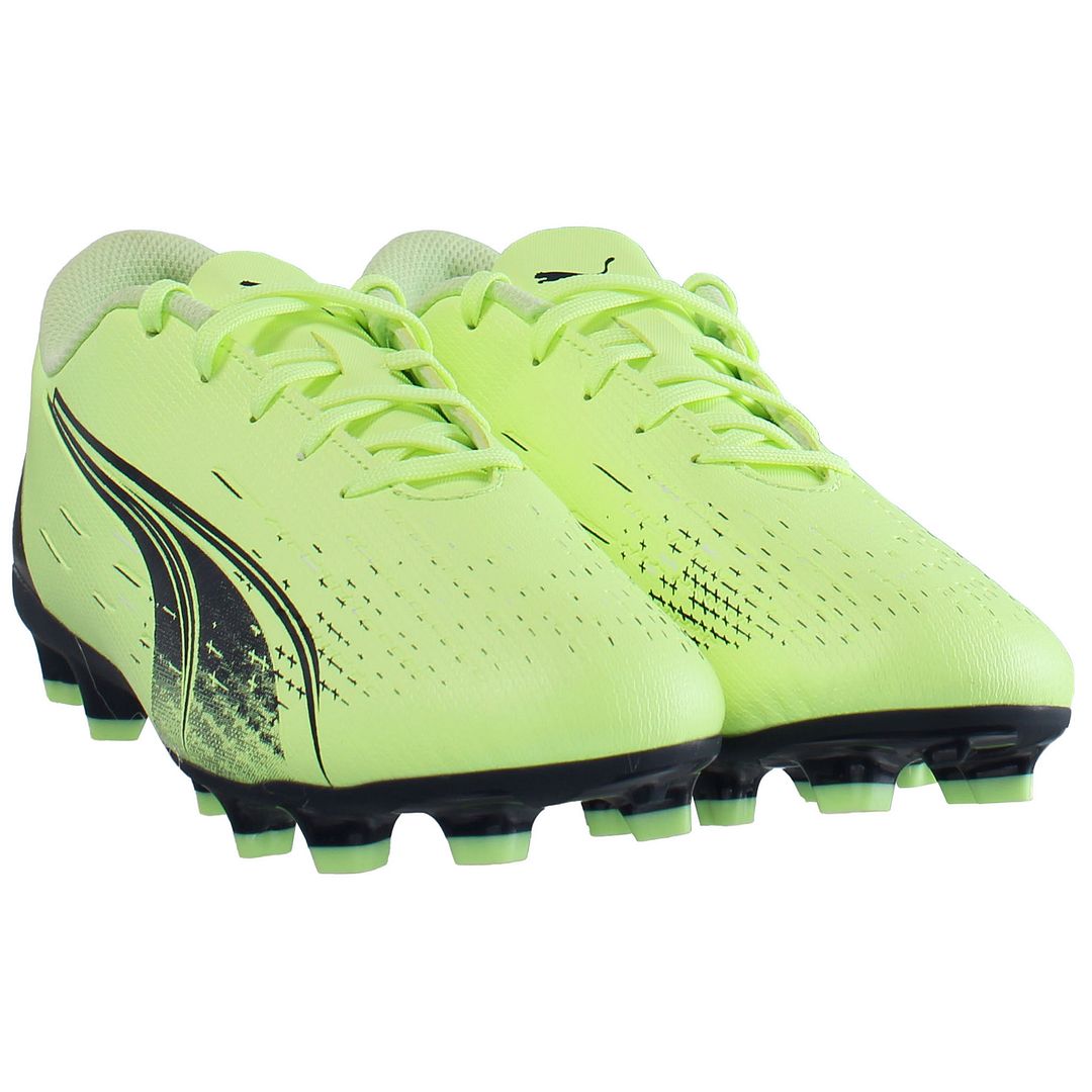 Puma Ultra Play FG/AG Green Kids Football Boots