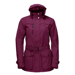 Jack Wolfskin Kimberley Womens Burgundy Parka Jacket