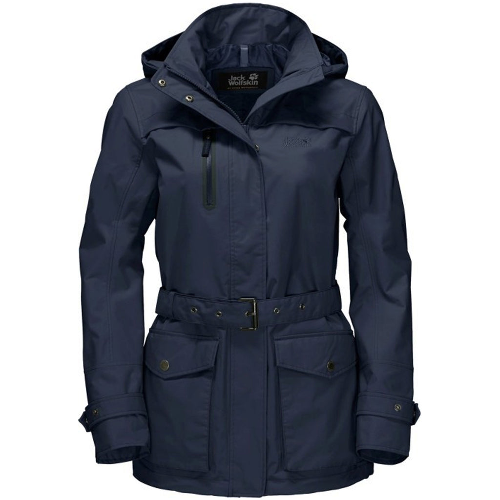 Jack Wolfskin Kimberley Navy Parka Jacket - Womens