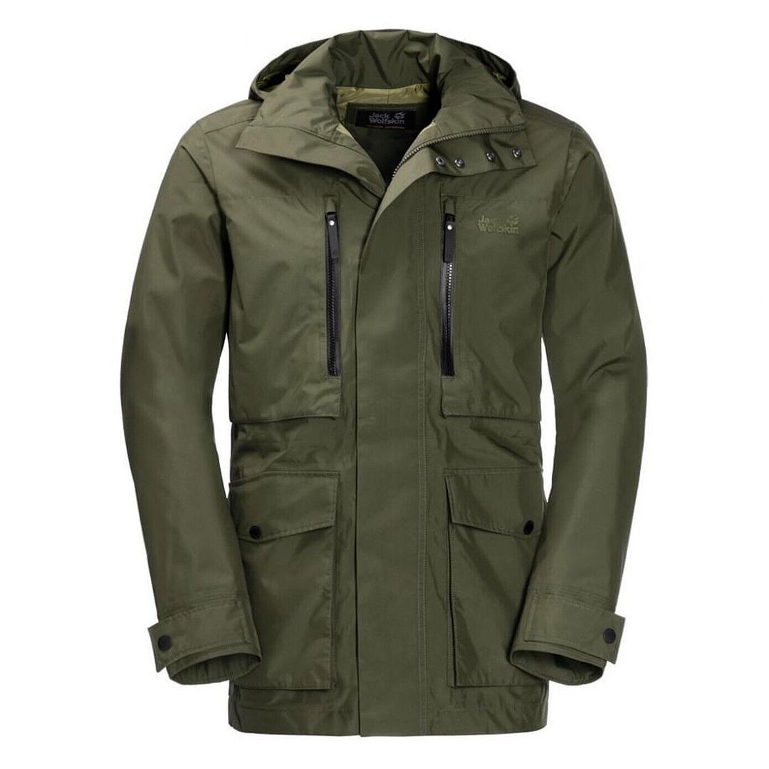 Jack Wolfskin Field Port Mens Green Coat