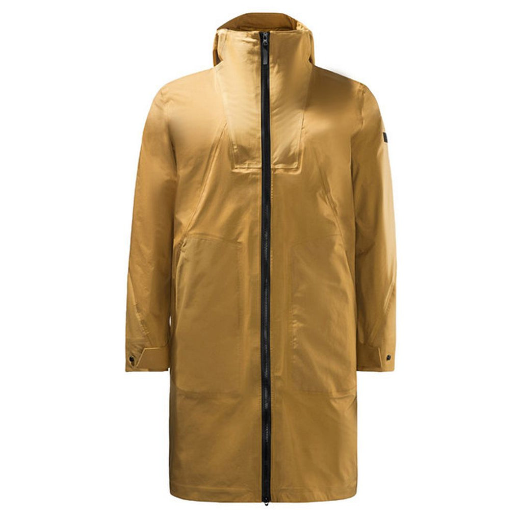 Jack Wolfskin The Rain Mens Brown Long Jacket