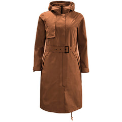 Jack Wolfskin Tech Lab Womens Brown Trench Coat