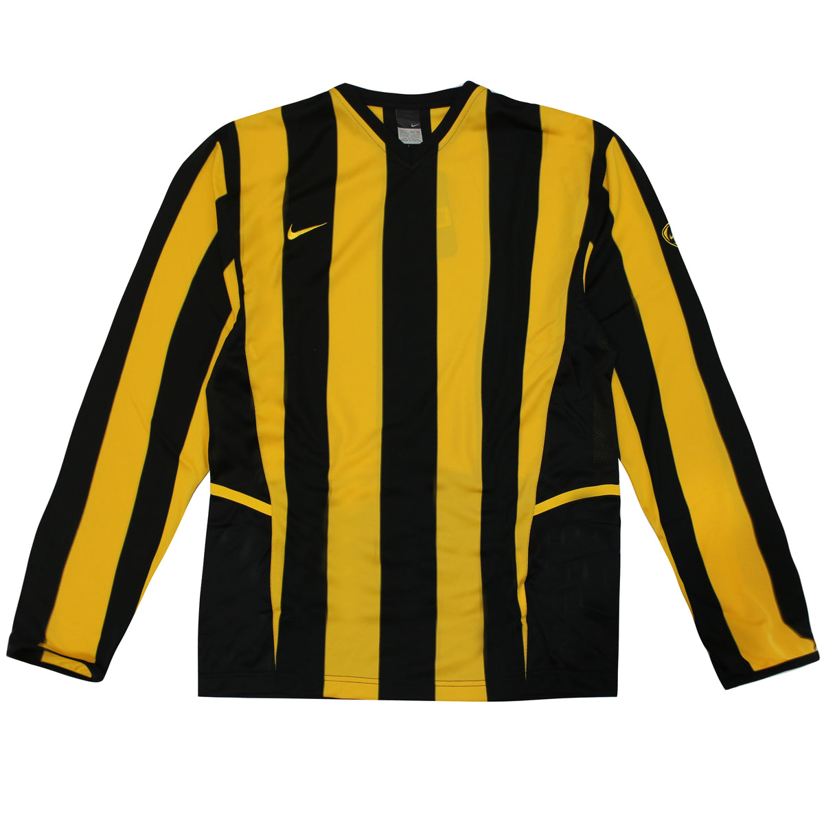 Nike Striped Mens Yellow/Black Football Shirt