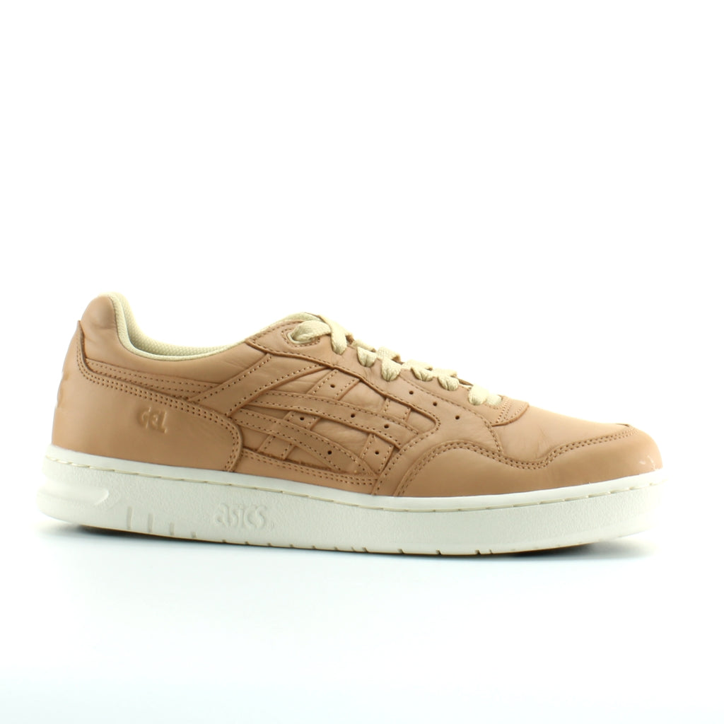 Asics Gel-Circuit Beige Leather Mens Lace Up Trainers 1193A091 250