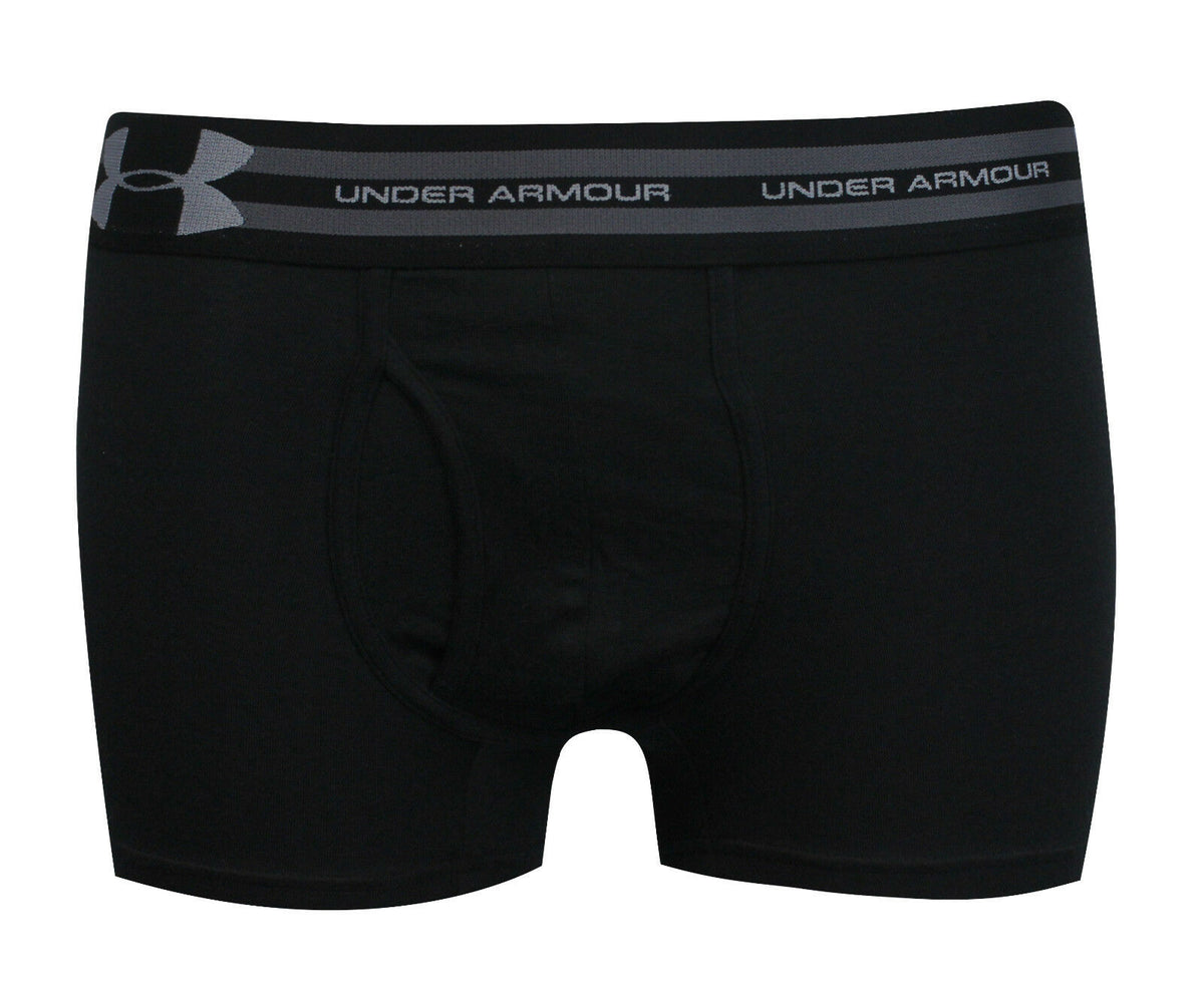 Under Armour 3" Mens Black Boxer Shorts