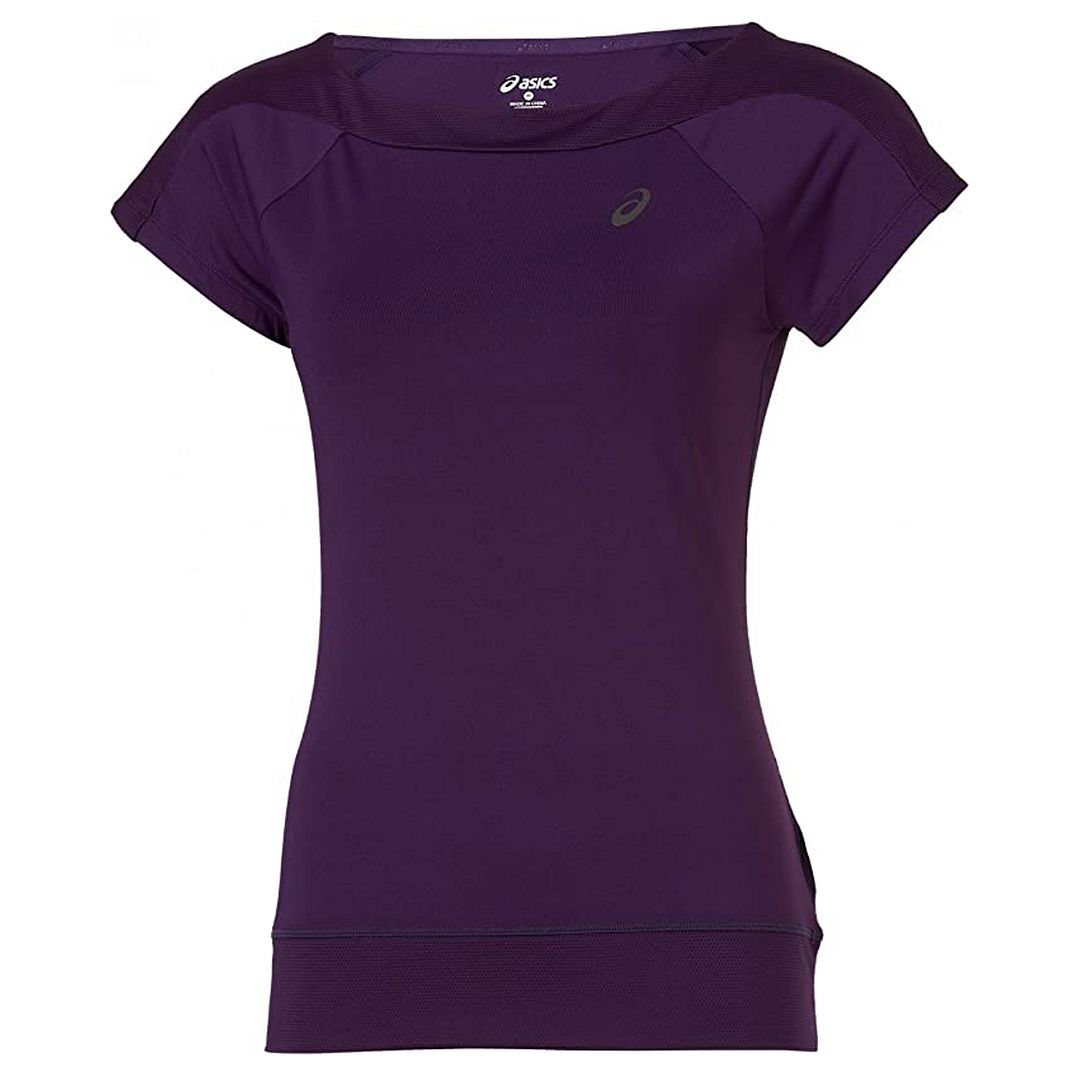 Asics Logo Womens Purple T-Shirt