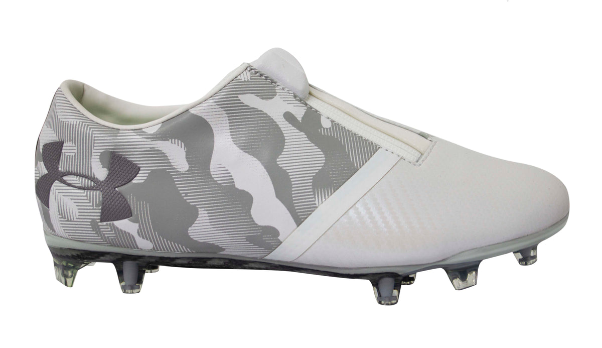 Under Armour UA Spotlight White Leather FG Football Boots - Mens