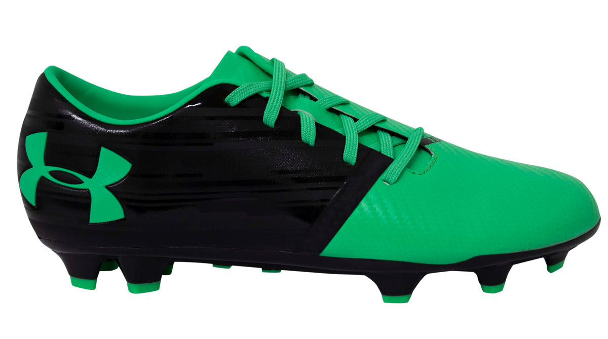 Under Armour UA Spotlight Green Leather FG Football Boots - Mens