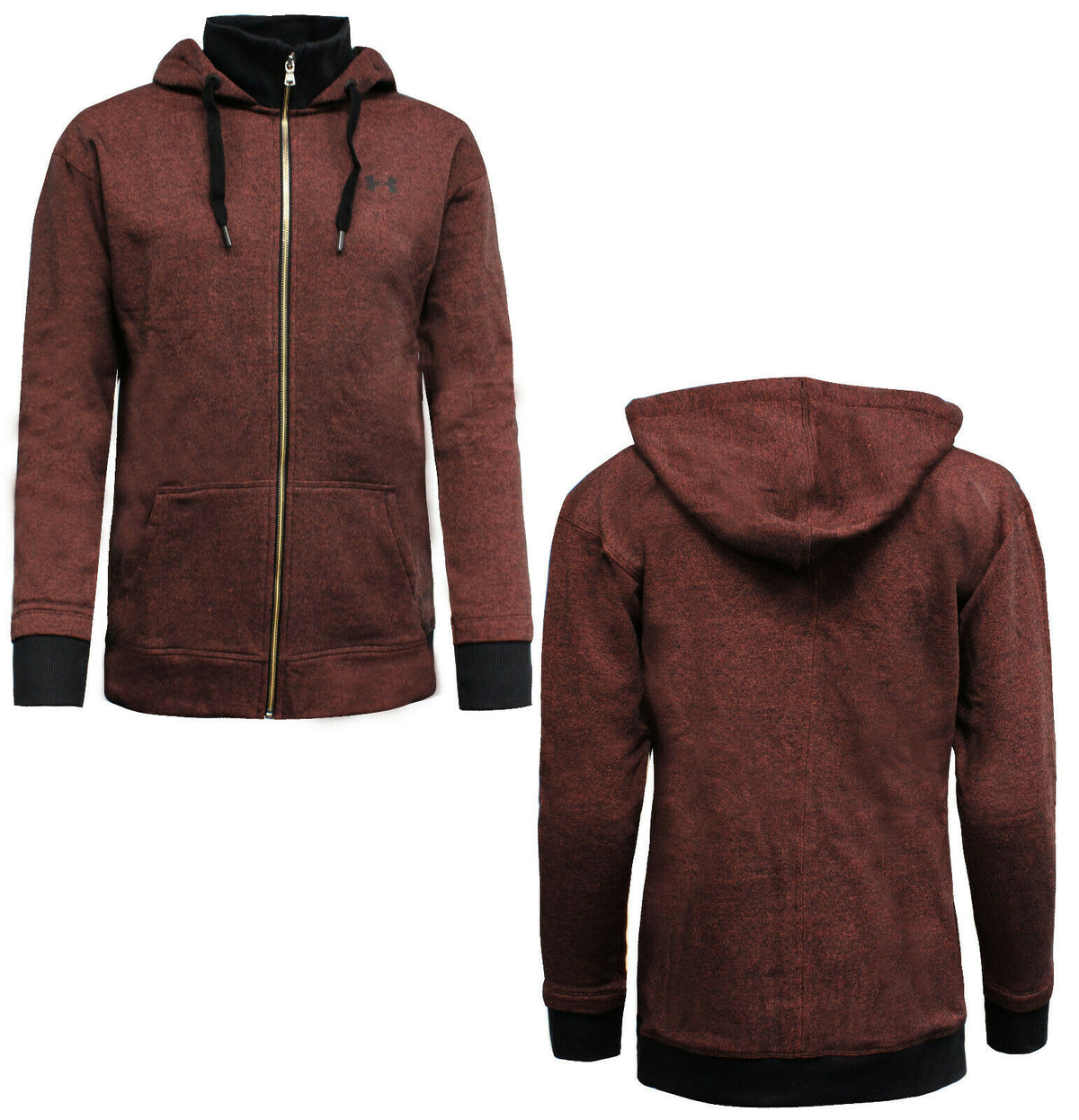 Under Armour Threadborne Zip Up Hoodie Burgundy - Womens