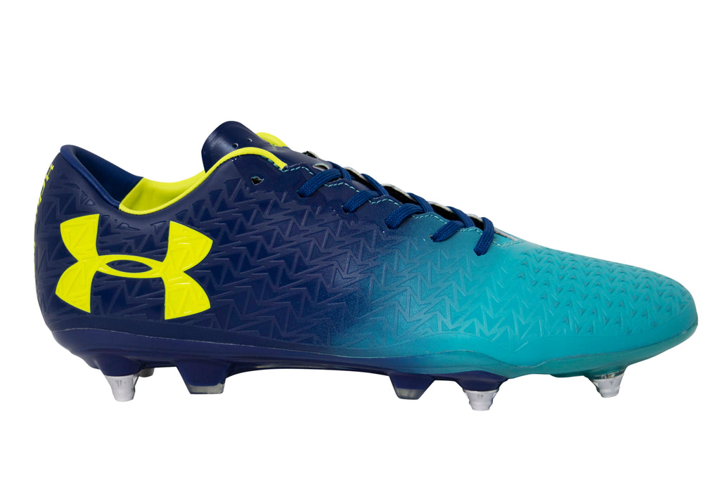 Under Armour UA Team Clutchfit 3.0 Hybird SG Blue Football Boots - Mens