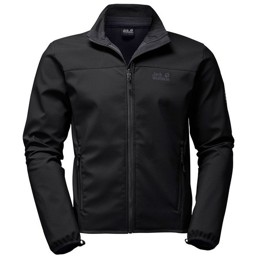 Jack Wolfskin Softshell Mens Black Track Jacket