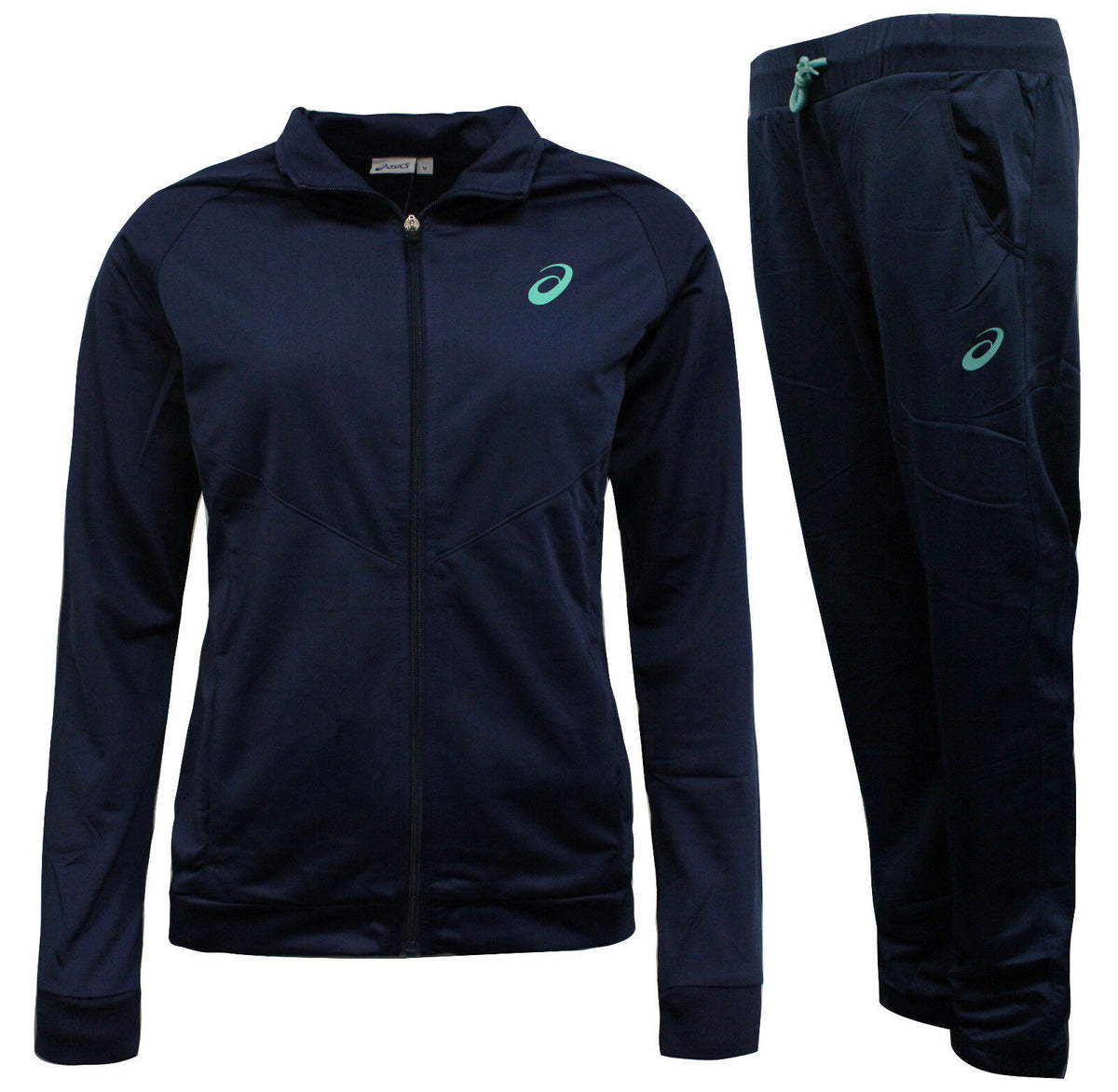 Asics Essentials Womens Navy Tracksuit