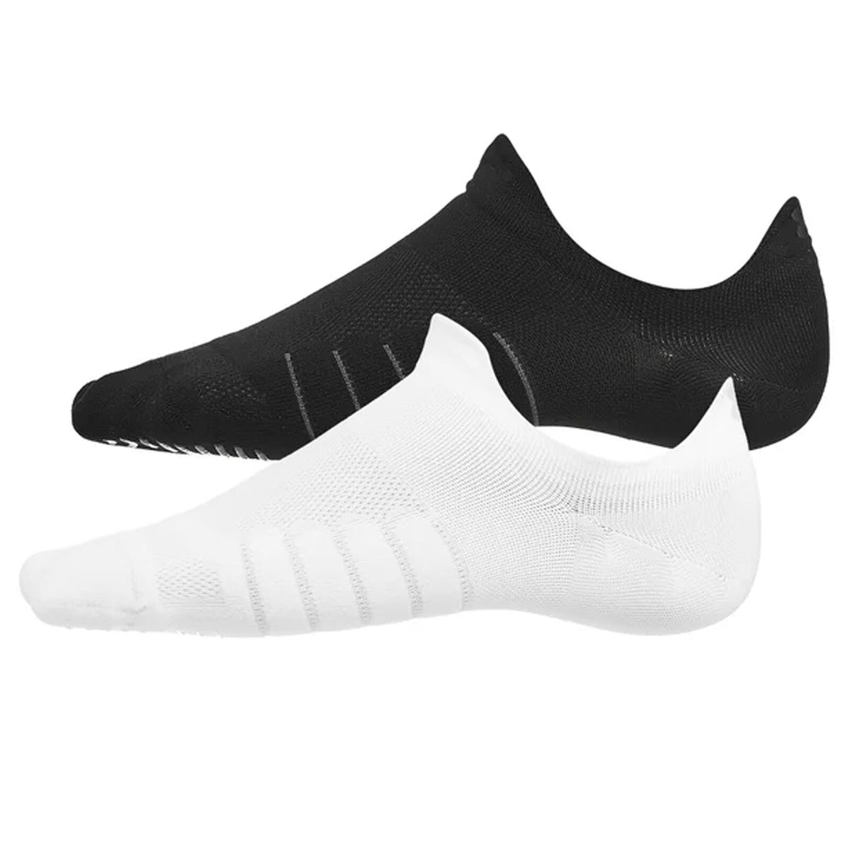 Under Armour 2-Pack Womens Black/White No Show Socks