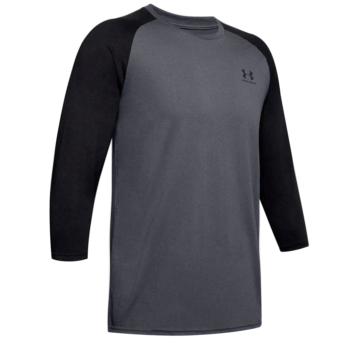 Under Armour Sportsyle Mens Grey/Black 3/4 T-Shirt