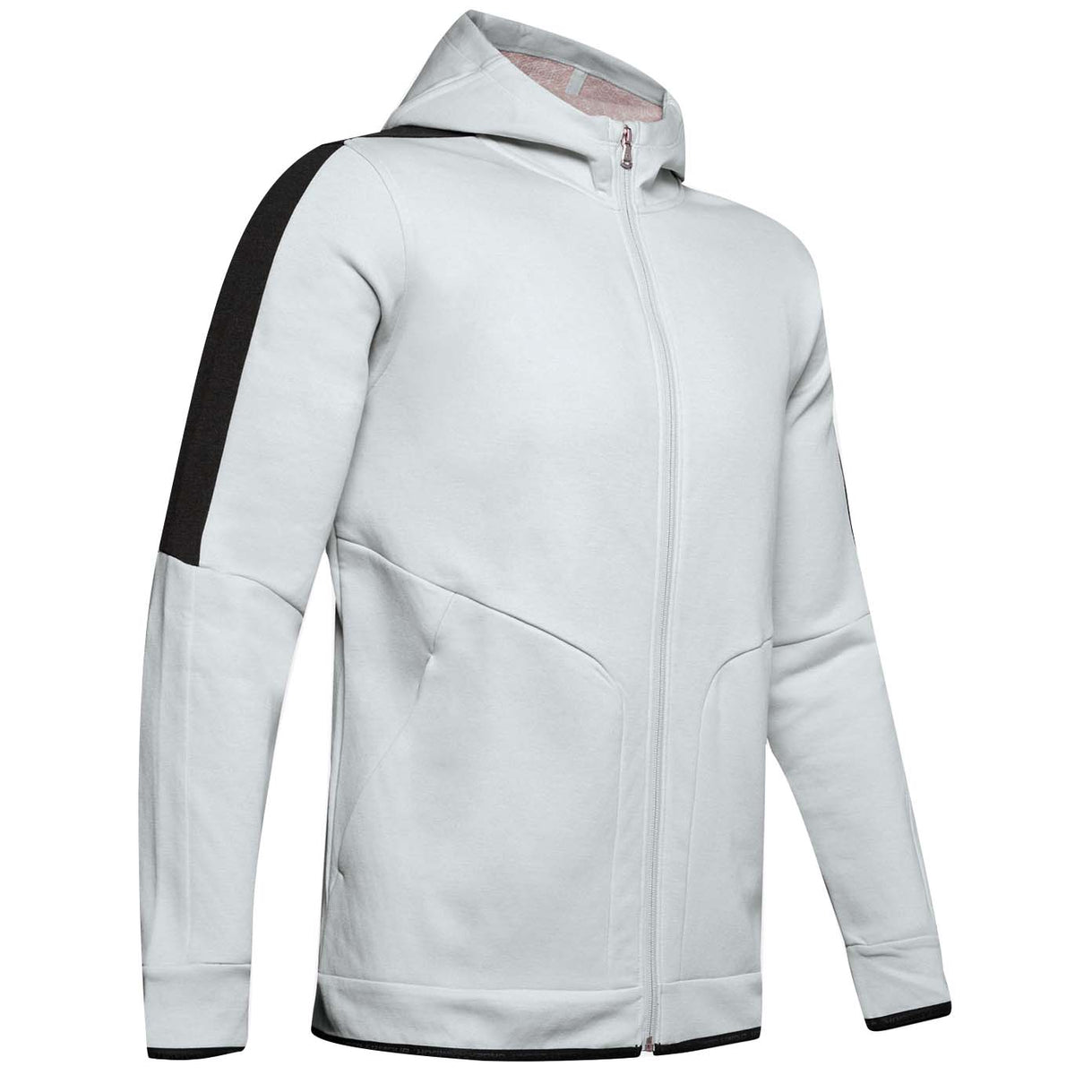 Under Armour Athlete Recovery Mens White Fleece Track Jacket