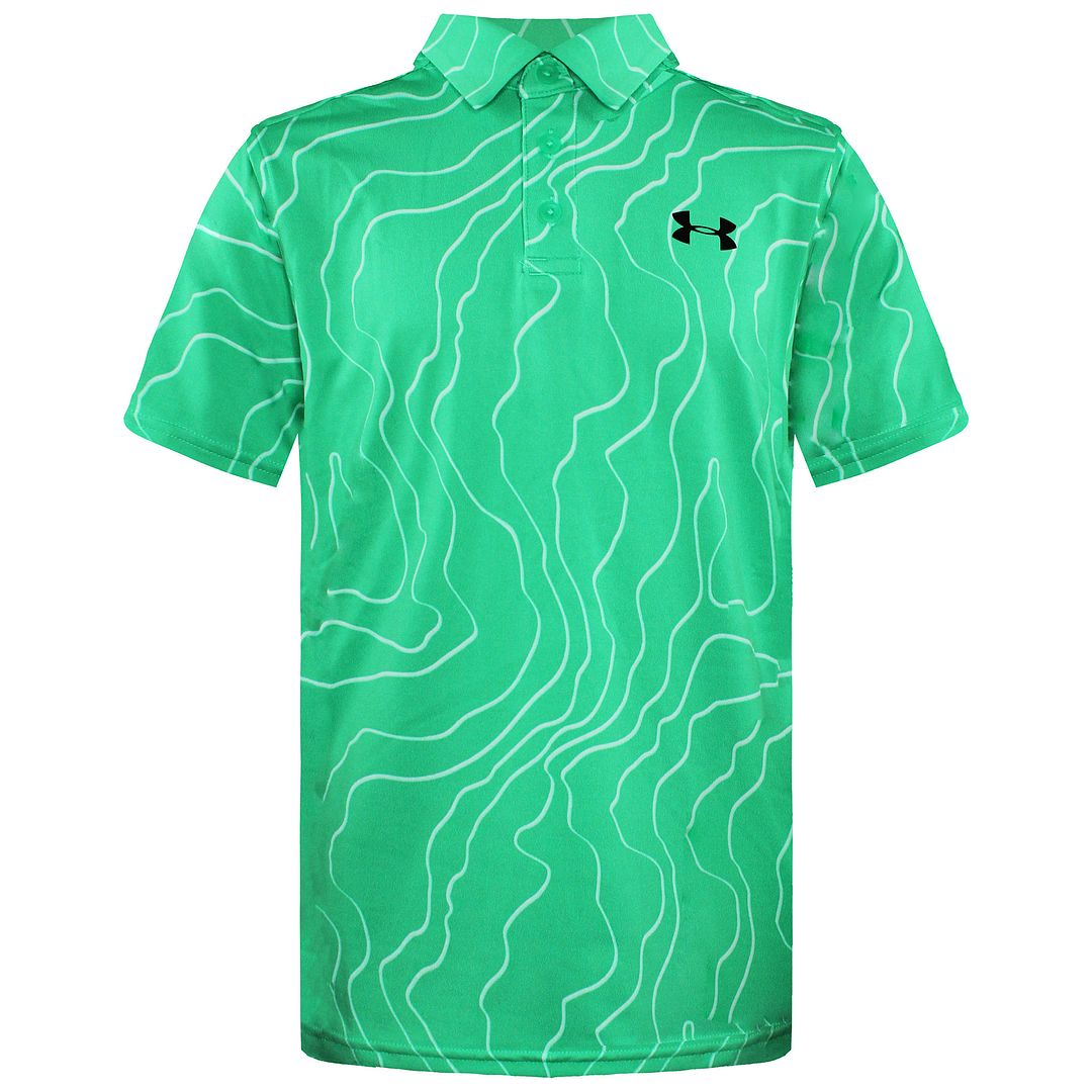 Under Armour PlayOff Kids Green Polo Shirt