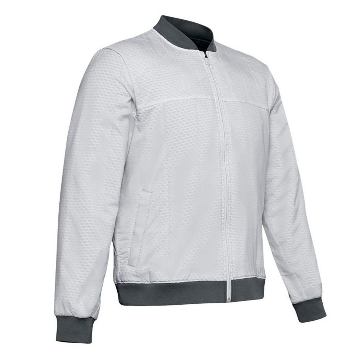 Under Armour Coldgear Reactor Mens Grey Bomber Jacket