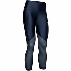 Under Armour x Project Rock HeatGear Womens Blue Cropped Leggings