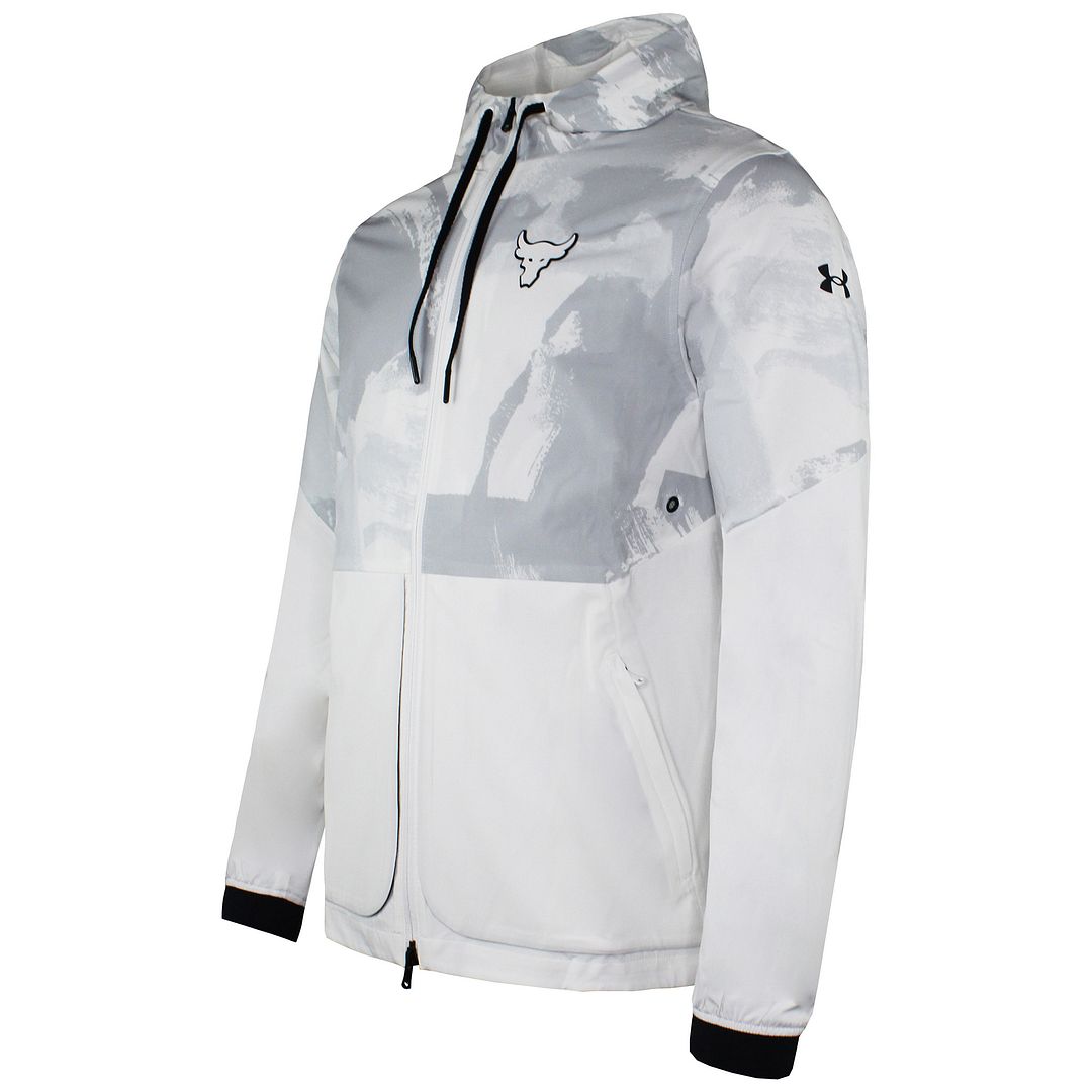 Under Armour Logo Mens White Windbreaker Jacket