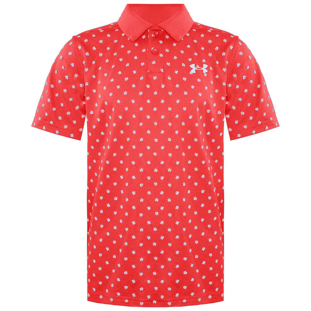 Under Armour Kids Red/White Poppy Polo Shirt