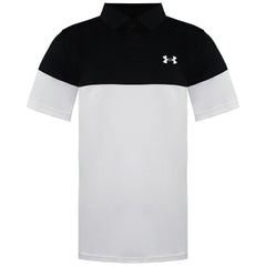 Under Armour Blocked Kids Black/White Polo Shirt