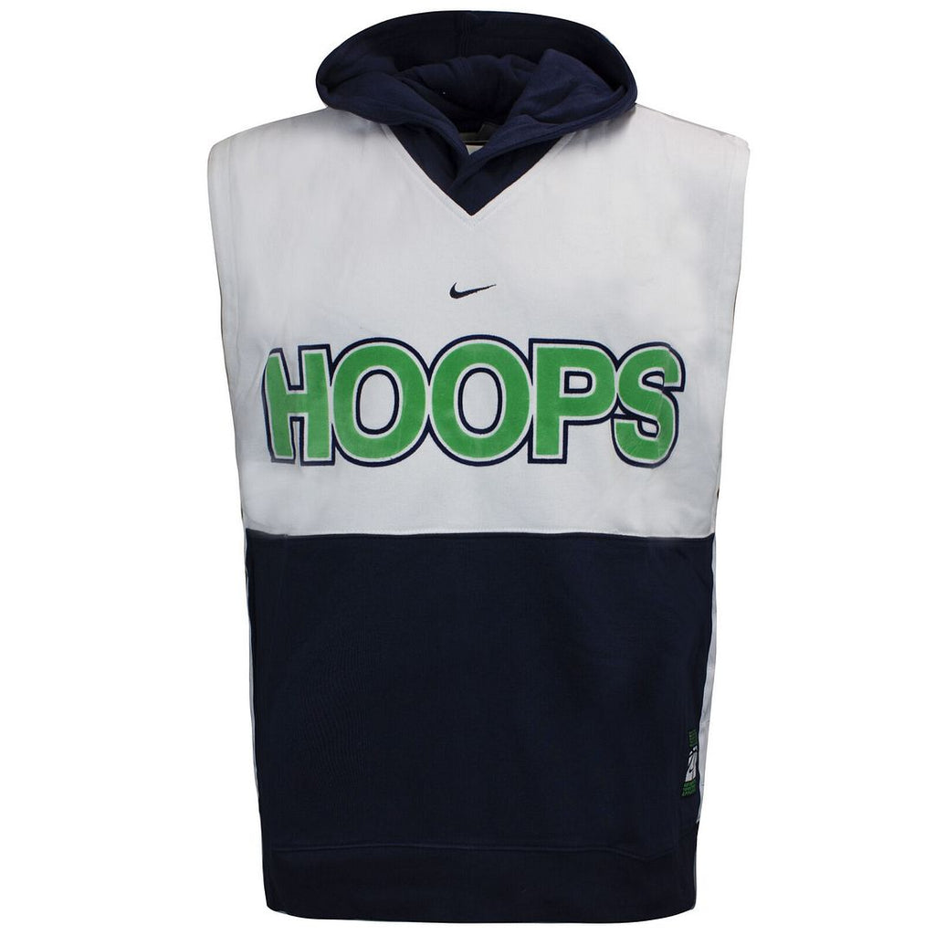 Nike Hoops Mens Navy/White Hooded Vest