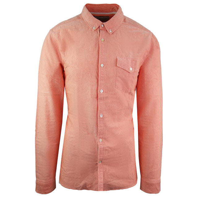 Scotch & Soda Regular Fit Mens Peach Shirt