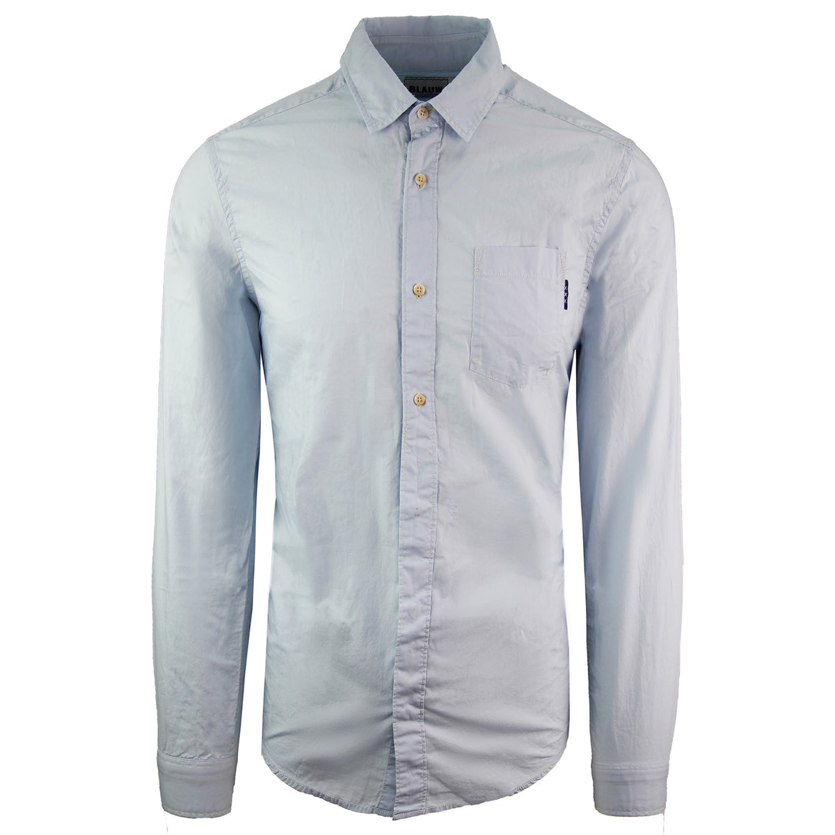 Scotch & Soda Cotton Mens Light Blue Shirt