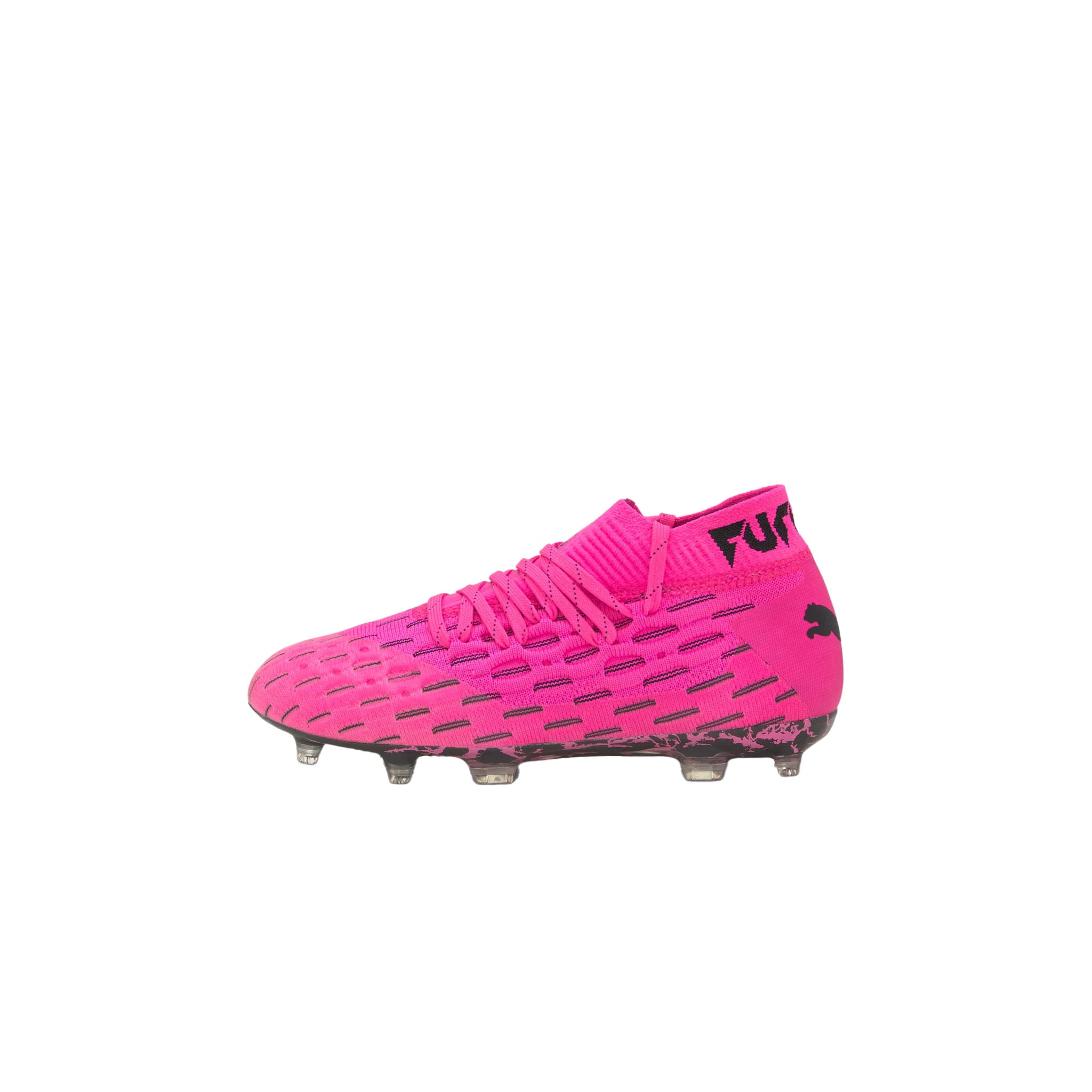 PUMA Future 6.1 Netfit FG/AG J Lace-Up Pink Synthetic Kids Football Boots 106200 03