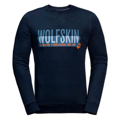 Jack Wolfskin Slogan Mens Navy Sweater