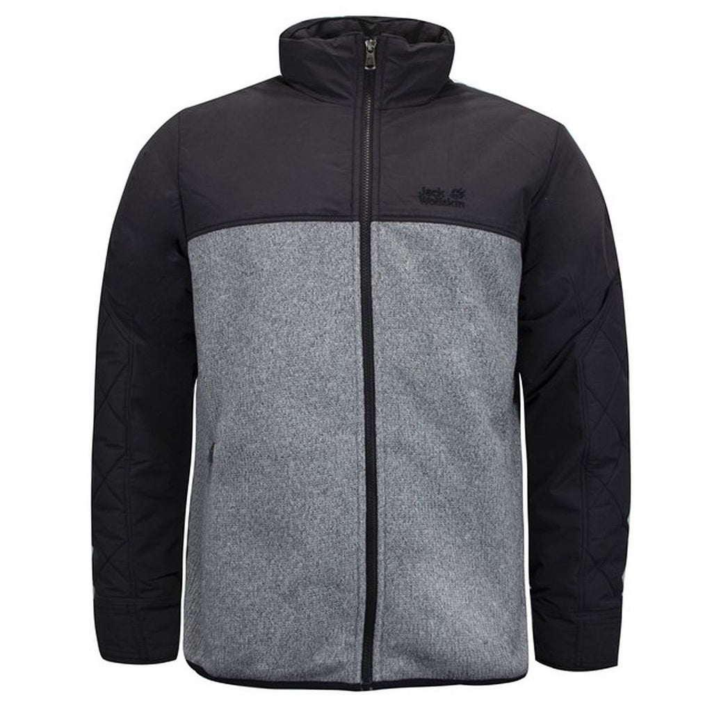 Jack Wolfskin Ronson Mens Grey/Black Track Jacket