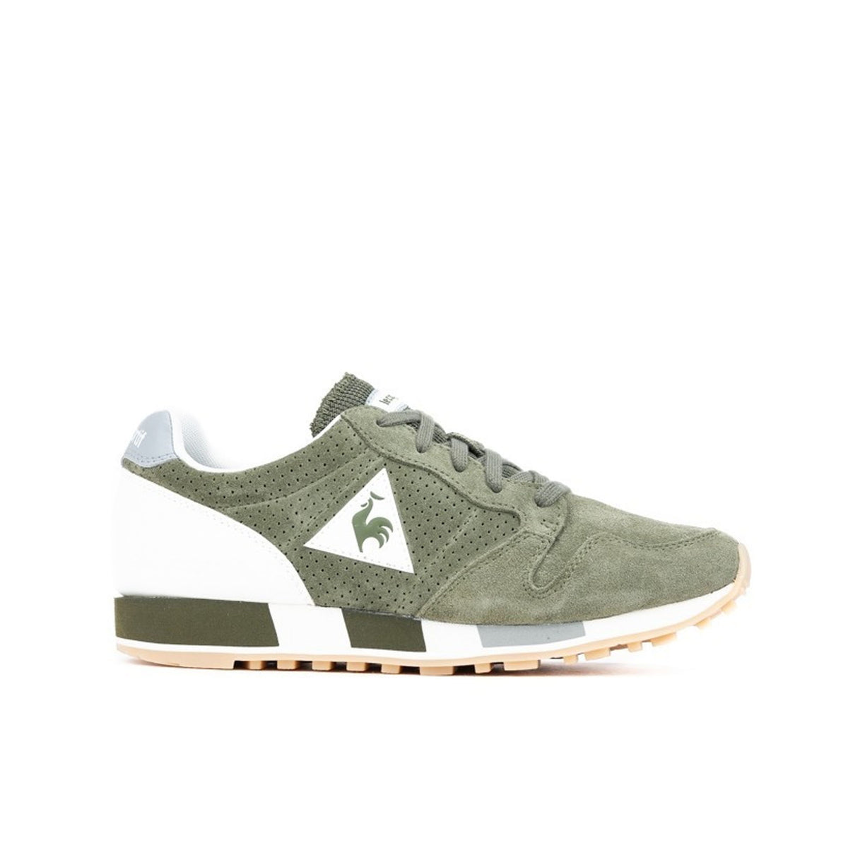 Le Coq Sportif Omega Premium Mens Green Trainers