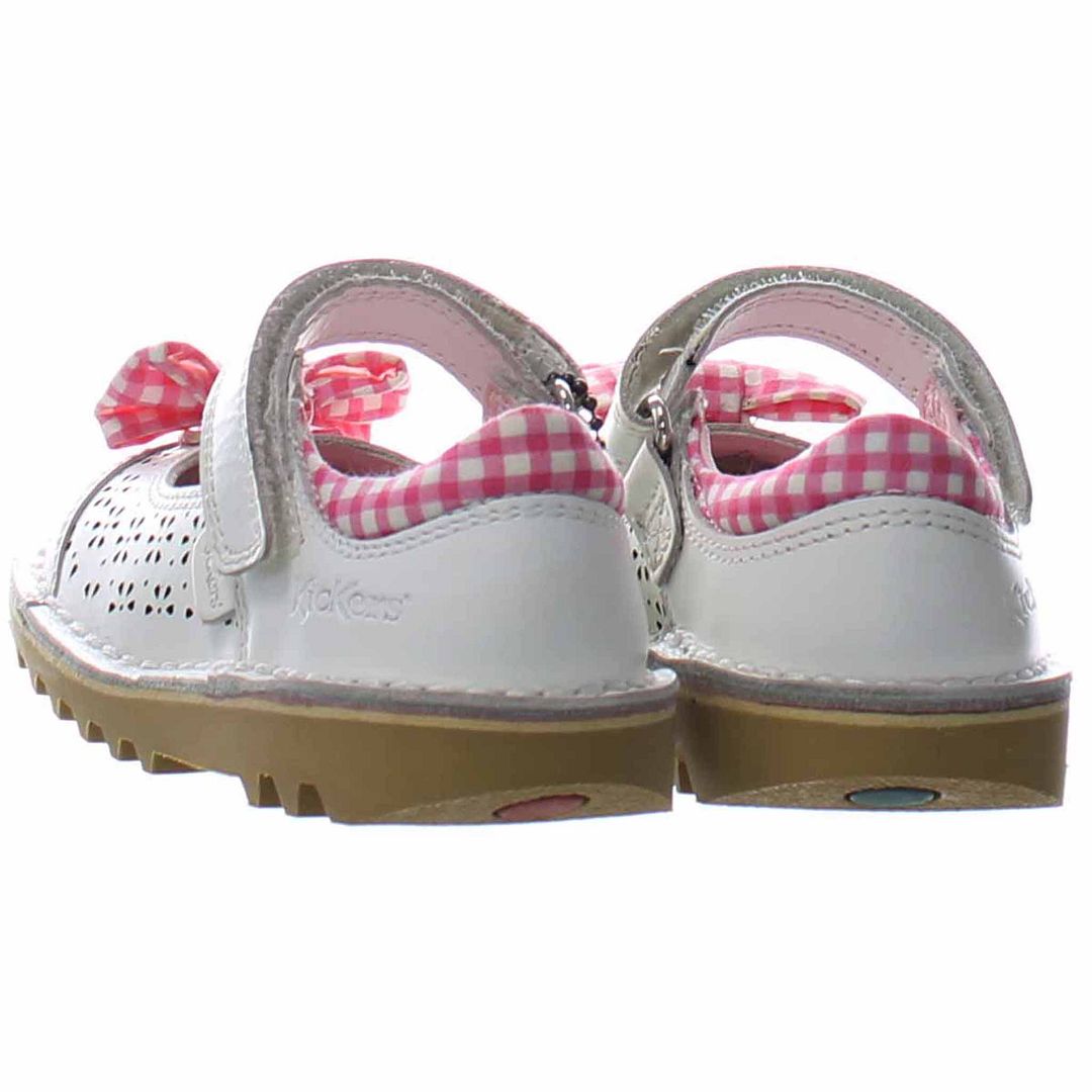 Kickers Kick Bowtie 2 Kids White Shoes