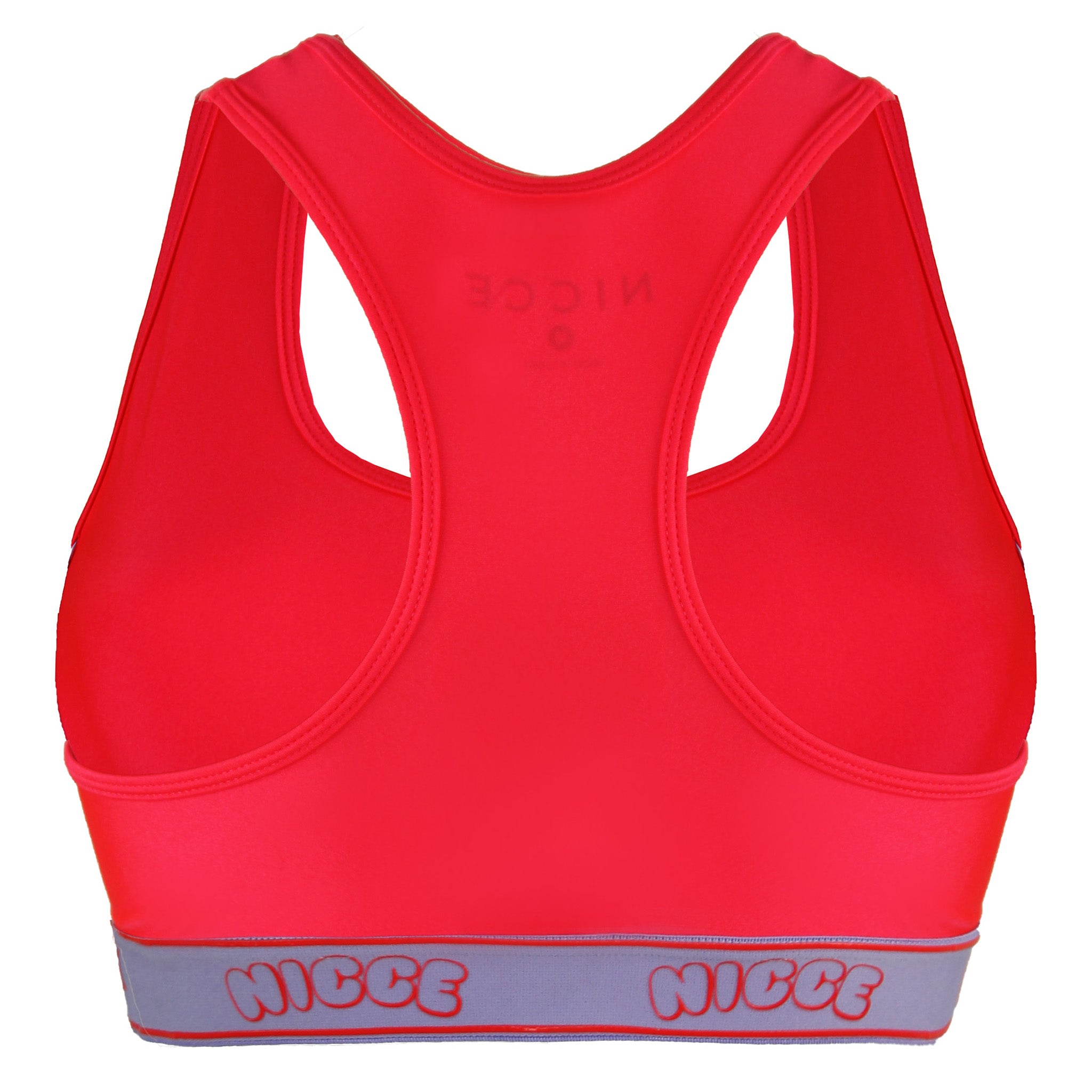 Nicce Carbon Racerback Womens Pink Sports Bra