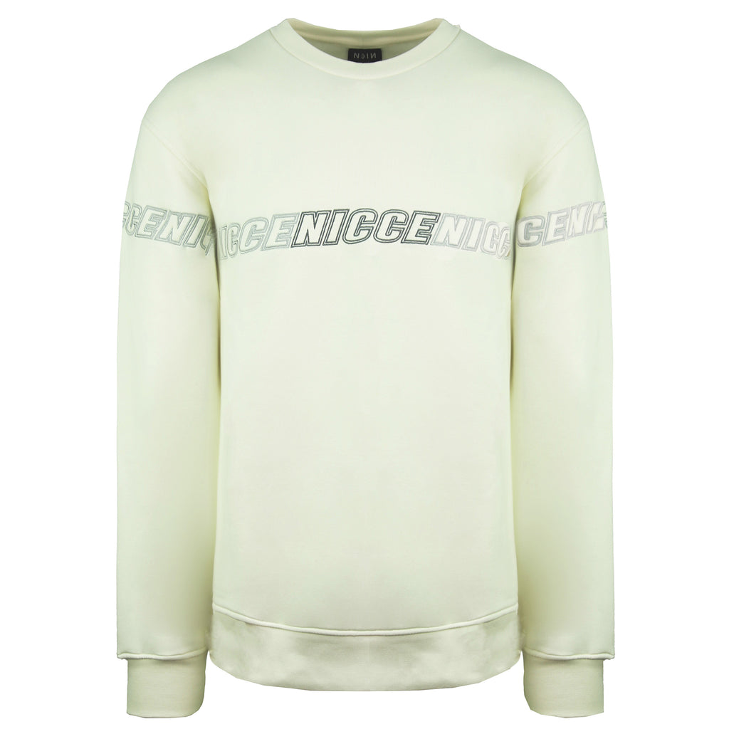 Nicce Rioja Mens Cream Sweater