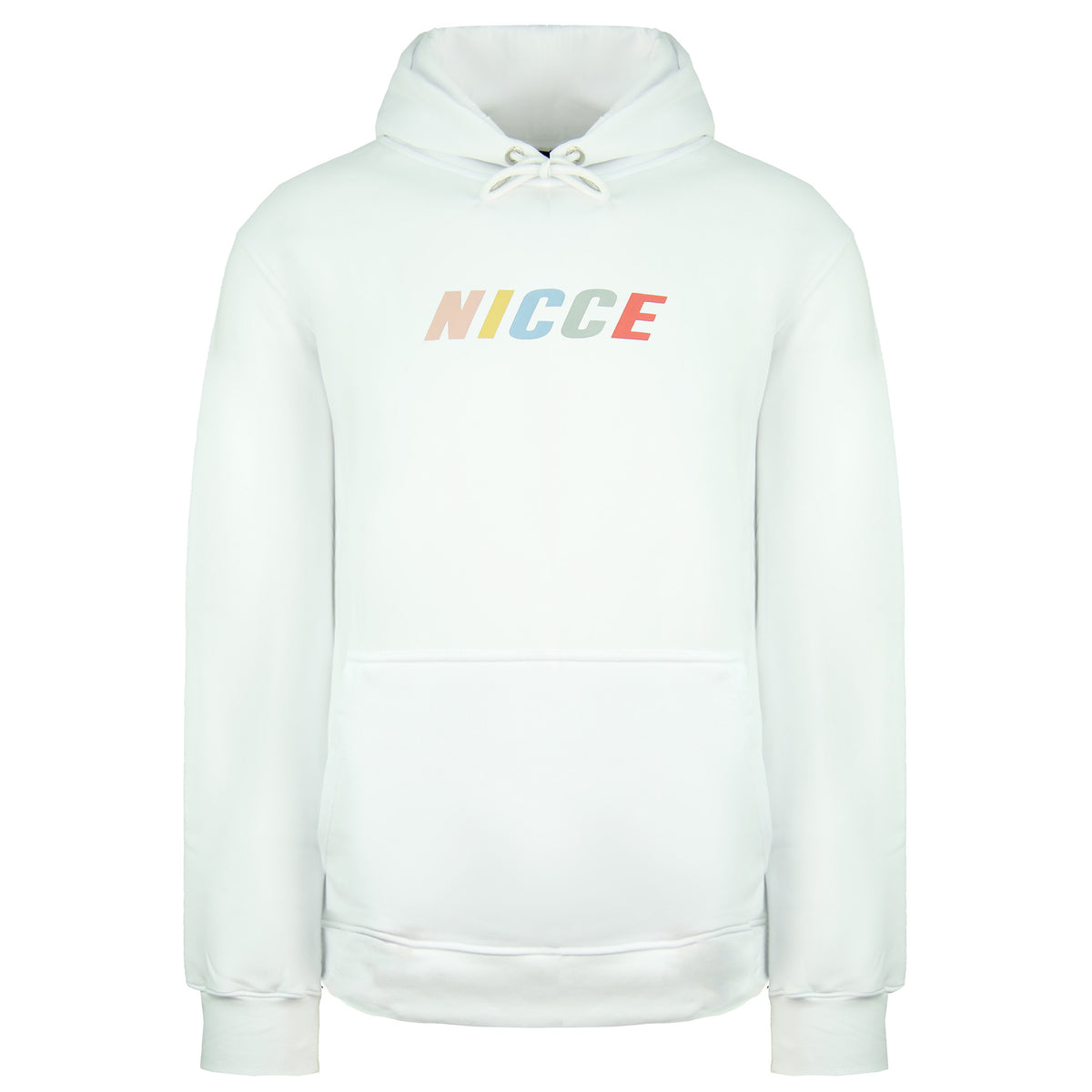 Nicce Myriad Mens White Hoodie