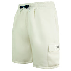 Nicce Jog Mens Cream Shorts