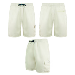 Nicce Jog Mens Cream Shorts